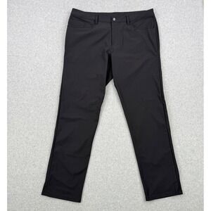 Lululemon Pants Mens 36x31 Commission Classic Black Warpstreme Chino Trousers
